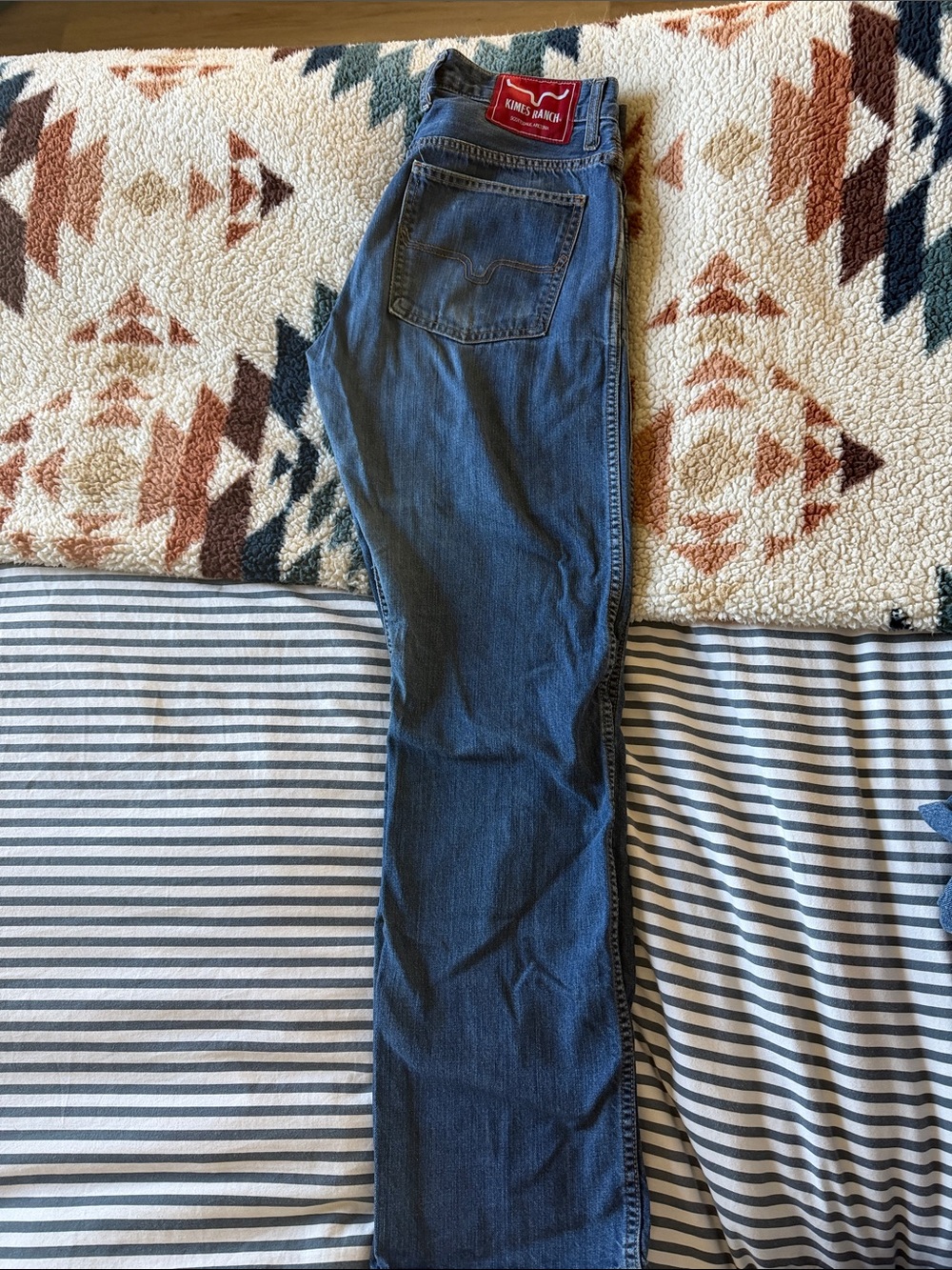 Men's Kimes “CAL” Blue Straight-Leg Jeans